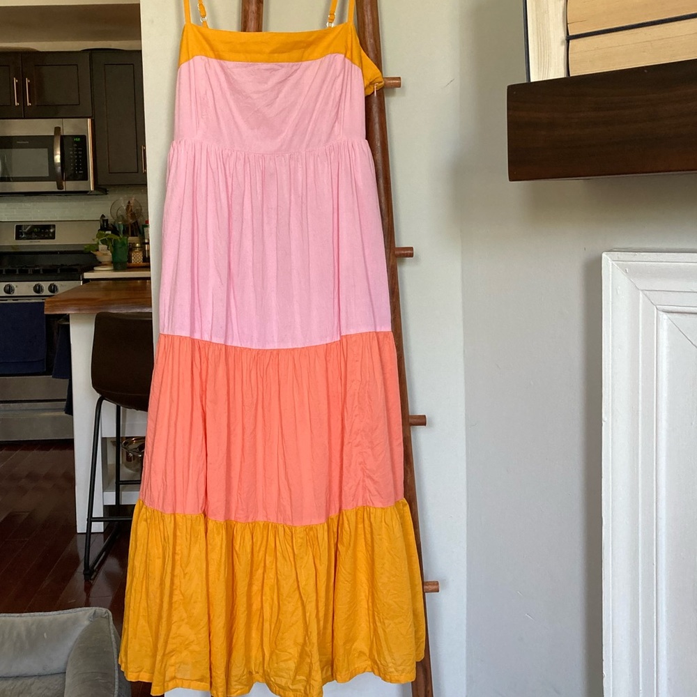 J. Crew Square-neck Tiered Dress, 14